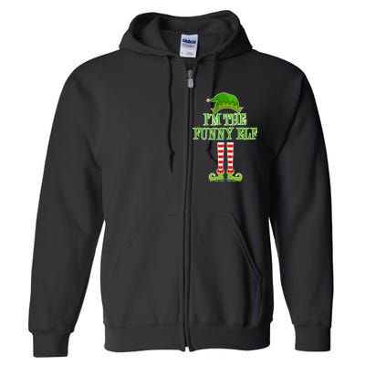 I'm The Funny Elf Matching Family Christmas Full Zip Hoodie