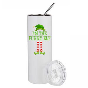 I'm The Funny Elf Matching Family Christmas Stainless Steel Tumbler