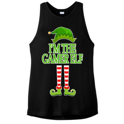 I'm The Gamer Elf Matching Family Christmas Ladies PosiCharge Tri-Blend Wicking Tank