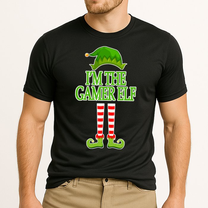 I'm The Gamer Elf Matching Family Christmas Cooling Performance Crew T-Shirt