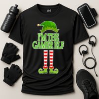 I'm The Gamer Elf Matching Family Christmas Cooling Performance Crew T-Shirt