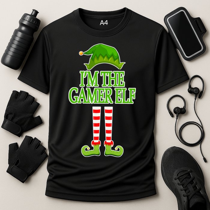 I'm The Gamer Elf Matching Family Christmas Cooling Performance Crew T-Shirt