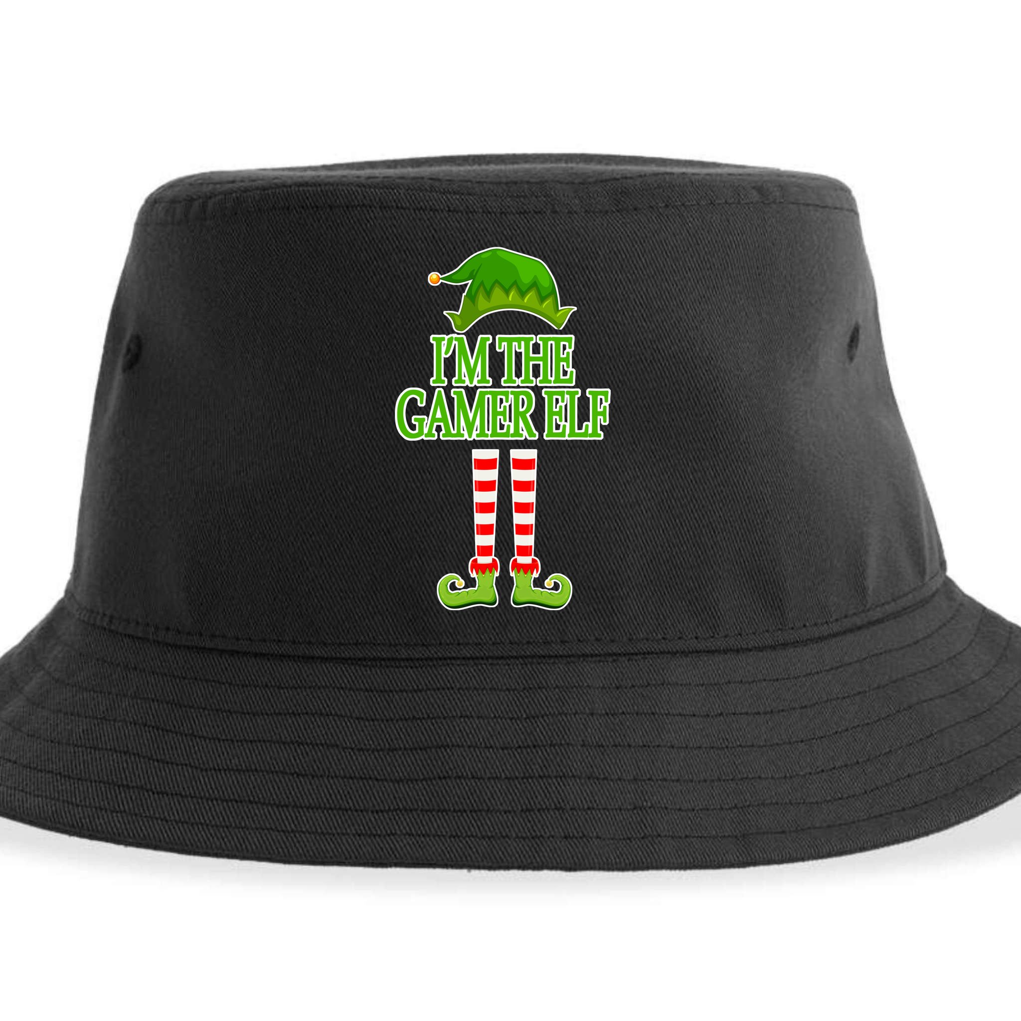 I'm The Gamer Elf Matching Family Christmas Sustainable Bucket Hat