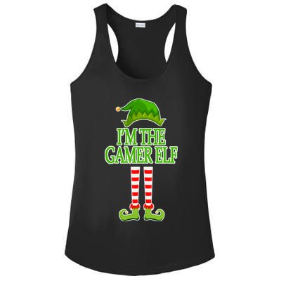 I'm The Gamer Elf Matching Family Christmas Ladies PosiCharge Competitor Racerback Tank