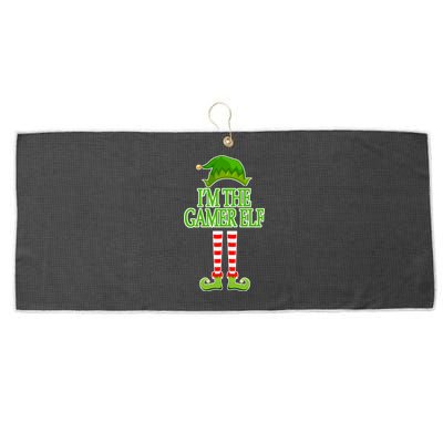 I'm The Gamer Elf Matching Family Christmas Large Microfiber Waffle Golf Towel