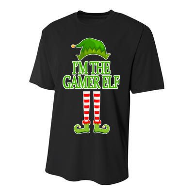 I'm The Gamer Elf Matching Family Christmas Youth Performance Sprint T-Shirt