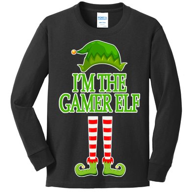 I'm The Gamer Elf Matching Family Christmas Kids Long Sleeve Shirt