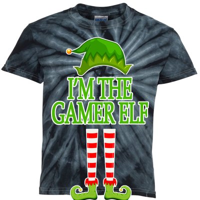 I'm The Gamer Elf Matching Family Christmas Kids Tie-Dye T-Shirt