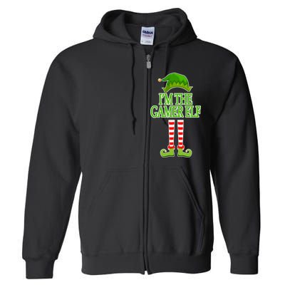 I'm The Gamer Elf Matching Family Christmas Full Zip Hoodie