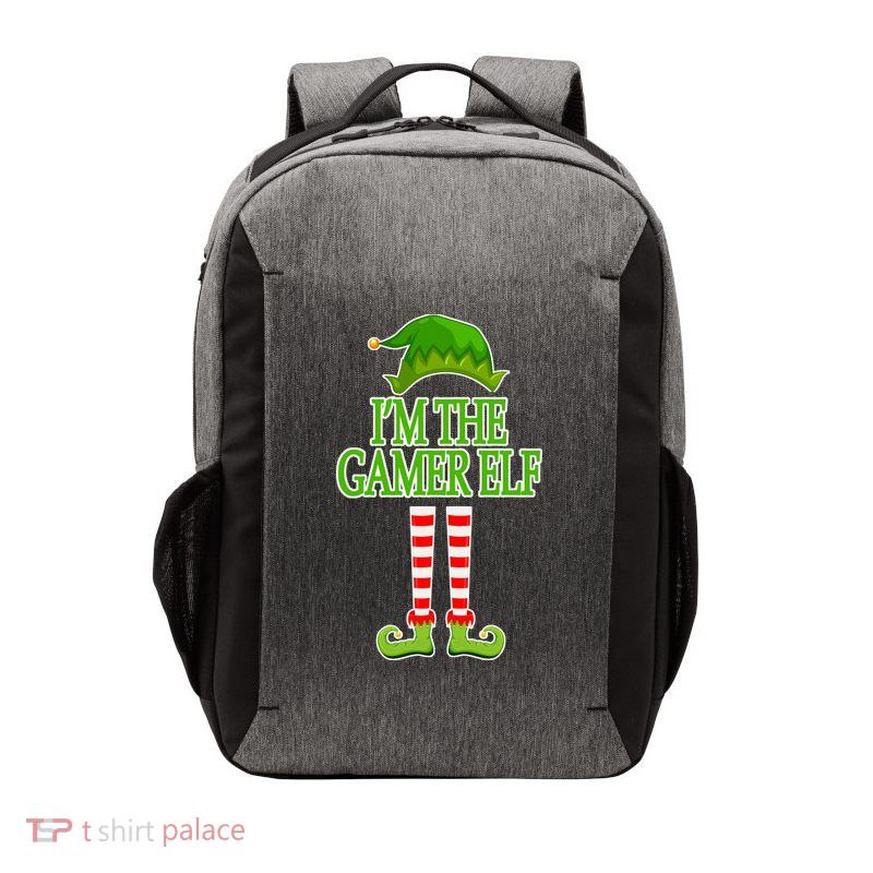 I'm The Gamer Elf Matching Family Christmas Vector Backpack