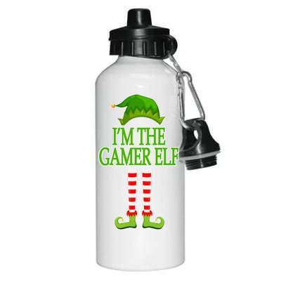 I'm The Gamer Elf Matching Family Christmas Aluminum Water Bottle