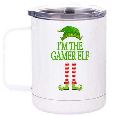 I'm The Gamer Elf Matching Family Christmas 12 oz Stainless Steel Tumbler Cup