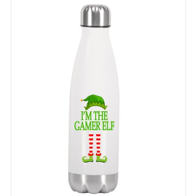 I'm The Gamer Elf Matching Family Christmas Stainless Steel Insulated Water Bottle