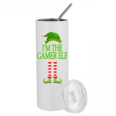 I'm The Gamer Elf Matching Family Christmas Stainless Steel Tumbler