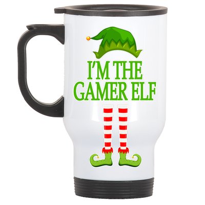 I'm The Gamer Elf Matching Family Christmas Stainless Steel Travel Mug