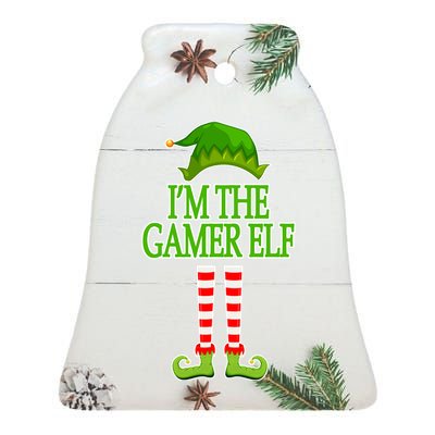 I'm The Gamer Elf Matching Family Christmas Ceramic Bell Ornament