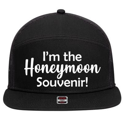 I'm The Honeymoon Souvenir 7 Panel Mesh Trucker Snapback Hat