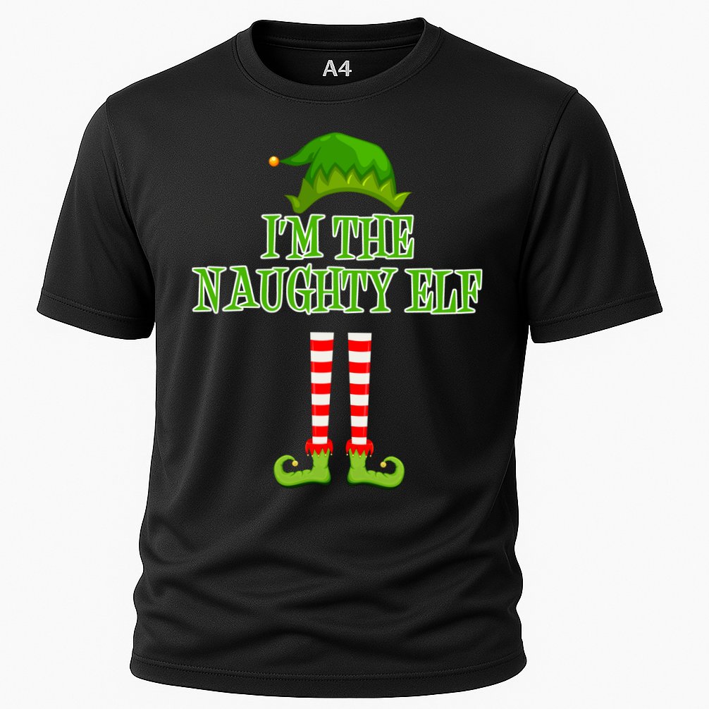 I'm The Naughty Elf Matching Family Christmas Cooling Performance Crew T-Shirt