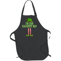 I'm The Naughty Elf Matching Family Christmas Full-Length Apron With Pockets