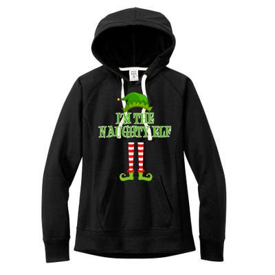 I'm The Naughty Elf Matching Family Christmas Women's Fleece Hoodie