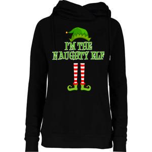 I'm The Naughty Elf Matching Family Christmas Womens Funnel Neck Pullover Hood