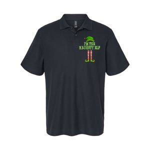 I'm The Naughty Elf Matching Family Christmas Softstyle Adult Sport Polo