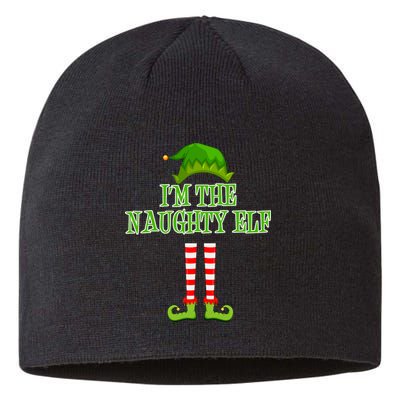 I'm The Naughty Elf Matching Family Christmas Sustainable Beanie