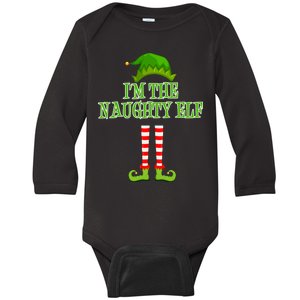 I'm The Naughty Elf Matching Family Christmas Baby Long Sleeve Bodysuit