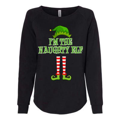 I'm The Naughty Elf Matching Family Christmas Womens California Wash Sweatshirt