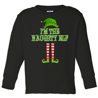 I'm The Naughty Elf Matching Family Christmas Toddler Long Sleeve Shirt