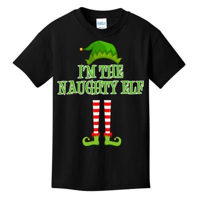 I'm The Naughty Elf Matching Family Christmas Kids T-Shirt