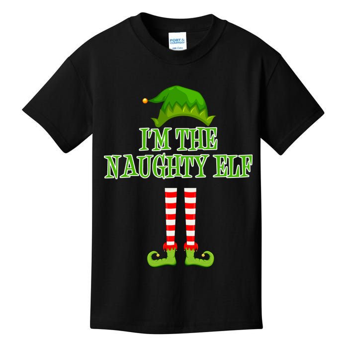 I'm The Naughty Elf Matching Family Christmas Kids T-Shirt