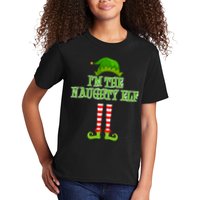 I'm The Naughty Elf Matching Family Christmas Kids T-Shirt