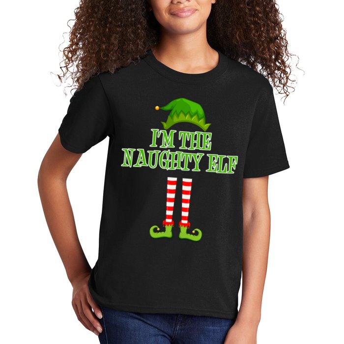 I'm The Naughty Elf Matching Family Christmas Kids T-Shirt