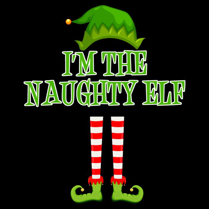 I'm The Naughty Elf Matching Family Christmas Kids T-Shirt