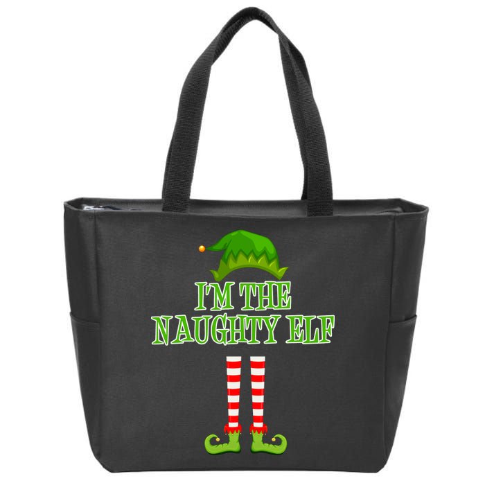 I'm The Naughty Elf Matching Family Christmas Zip Tote Bag