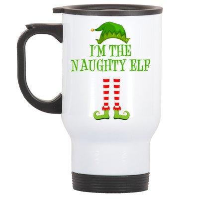 I'm The Naughty Elf Matching Family Christmas Stainless Steel Travel Mug