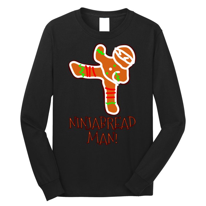 I'm The Ninjabread Man Funny Gingerbread Long Sleeve Shirt