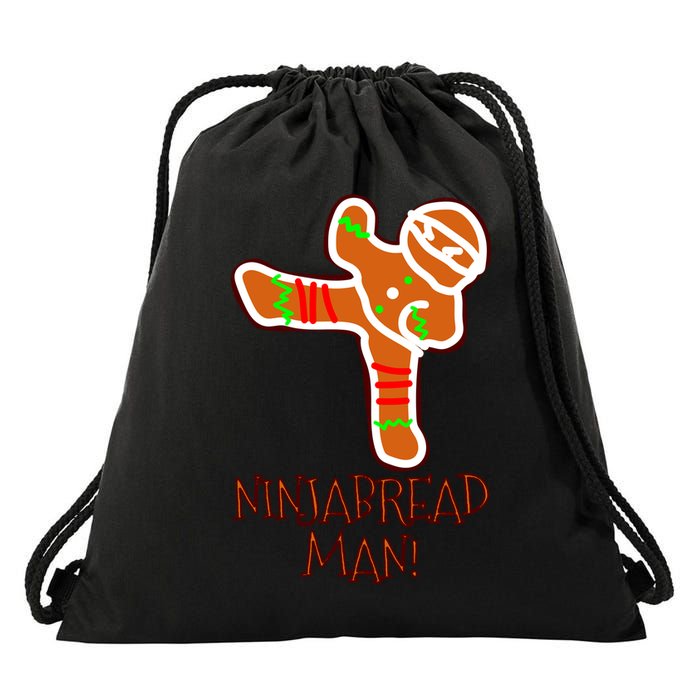I'm The Ninjabread Man Funny Gingerbread Drawstring Bag
