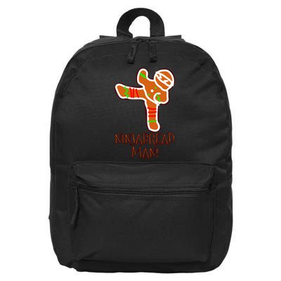 I'm The Ninjabread Man Funny Gingerbread 16 in Basic Backpack