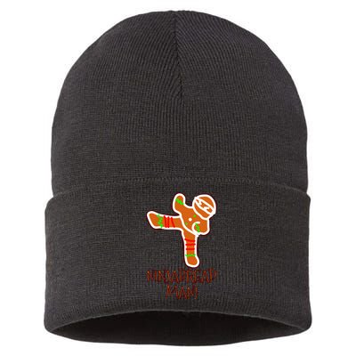 I'm The Ninjabread Man Funny Gingerbread Sustainable Knit Beanie