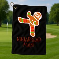 I'm The Ninjabread Man Funny Gingerbread Golf Towel