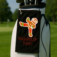 I'm The Ninjabread Man Funny Gingerbread Golf Towel