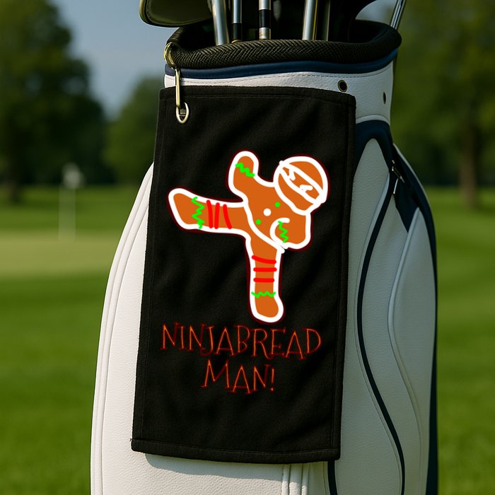 I'm The Ninjabread Man Funny Gingerbread Golf Towel