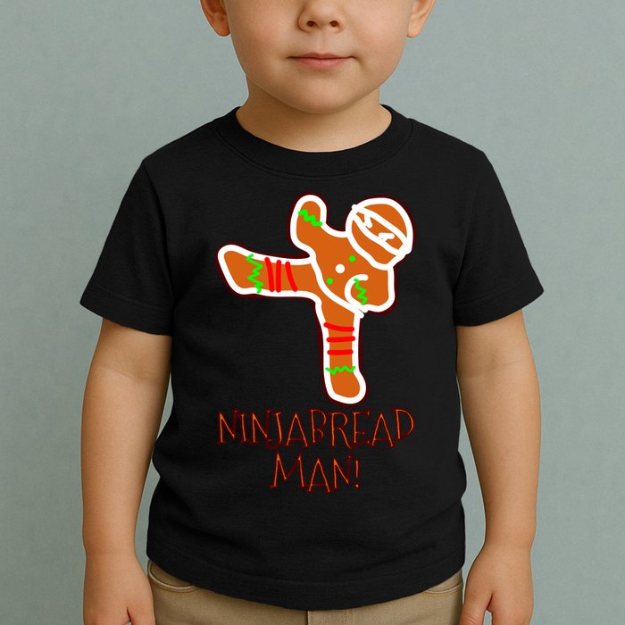 I'm The Ninjabread Man Funny Gingerbread Toddler T-Shirt