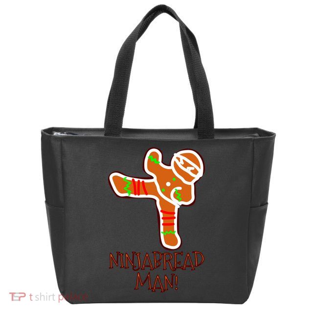 I'm The Ninjabread Man Funny Gingerbread Zip Tote Bag