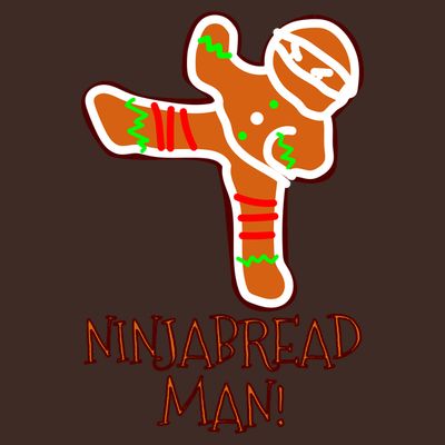 I'm The Ninjabread Man Funny Gingerbread T-Shirt