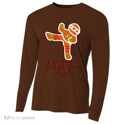 I'm The Ninjabread Man Funny Gingerbread Cooling Performance Long Sleeve Crew