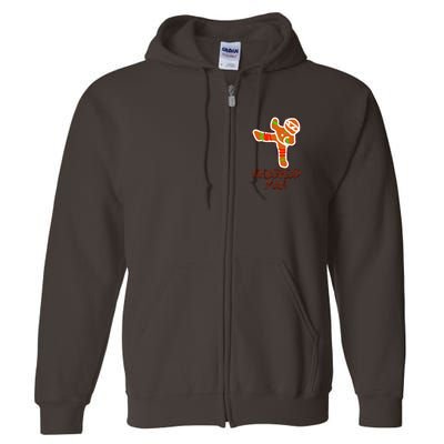 I'm The Ninjabread Man Funny Gingerbread Full Zip Hoodie