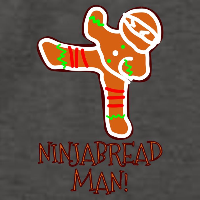 I'm The Ninjabread Man Funny Gingerbread Vector Backpack